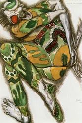 The Green Monster, costume sketch for Nicolai Rimski-Korsakov