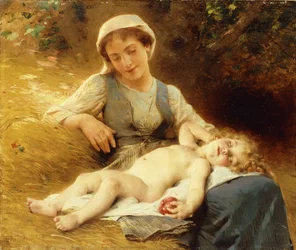A Mother with her Sleeping Child
