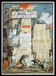 Advertisement for the publishing house Hetzel from Le Monde Illustre, December 1883