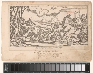 Callisto as a Bear Pleads to Jupiter in a Landscape with Ruins (The Fable of Callisto series) (Myth of Callisto series)