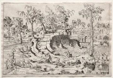 Landscape with Putti
