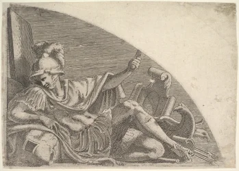 Mars Seated Amid Trophies, 1540-1556