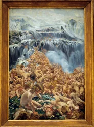 The Glacier, the Torrent. Left part of the triptych “The Creek”, 1890-1899. Dimensions 2.05 x 1.27 m. Brussels, Royal Museum of Fine Arts