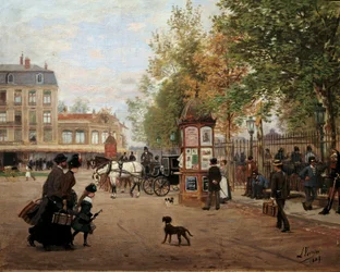 The Place de la Gare in Nancy in 1887