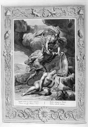 Perseus cuts off Medusa the Gorgon