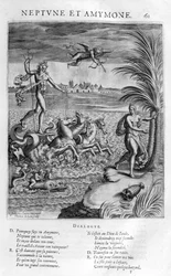 Neptune with Amymone, Daughter of Danaus, Whom He Prevents Being Assaulted by a Satyr