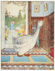 Goosey, Goosey Gander, Where Shall I Wander, from A Nursery Rhyme Picture Book
