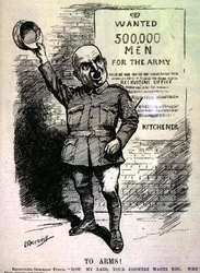 To Arms! Recruiting-Sergeant Punch; "Now, my lads, your country wants you. Who