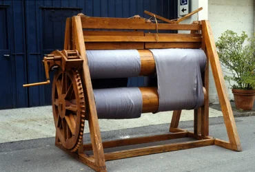 Wool Loom. Model after the Drawing by Leonardo da Vinci. Museum of Science and Technology, Milan.