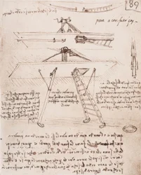 Take-off and landing device for a flying machine