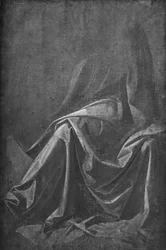 Cast of Drapery for a Seated Figure, c1475