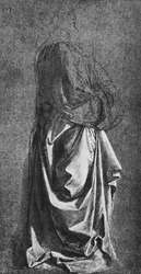 Cast of Drapery for a Standing Figure, c1470