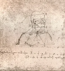 Drawing illustrating the theory of the proportions of the human figure, c1472-c1519, 1883