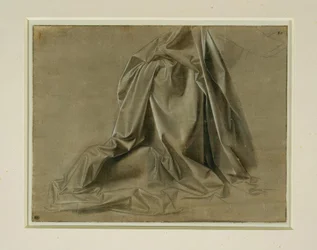 Study of Drapery for a Kneeling Figure in Lost Profile