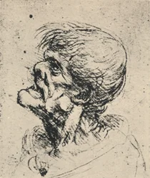 Grotesque Profile to the Left