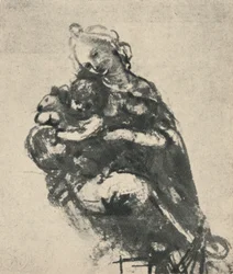 Madonna and Child with a Cat