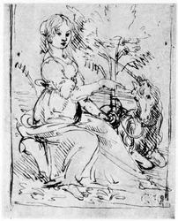 Maiden with a Unicorn