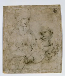 Study for Madonna with Cat