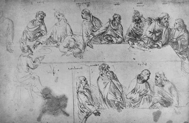 Studies for the Last Supper, c1480