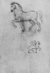 Studies of a Horse and One of a Horse and Rider
