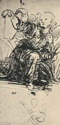 Studies of a Kneeling Angel, c1467-1519