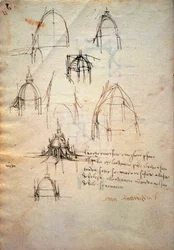 Study for the dome of the cathedral of Milan, the Code Trivulzianus