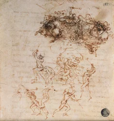 Study of Horsemen in Combat and Foot Soldiers