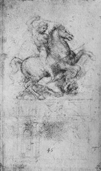 Study of an Equestrian Monument, c1480