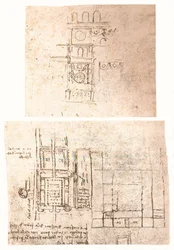 Two architectural drawings