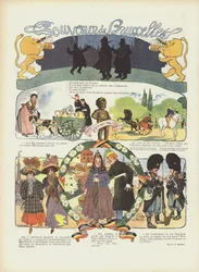 Souvenir of Brussels. Illustration for Le Rire