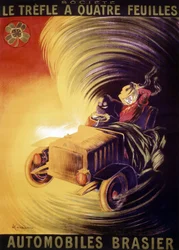Advertisement by Leonetto Cappiello for the Brasier cars in France around 1900