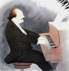 Jules Massenet at the piano
