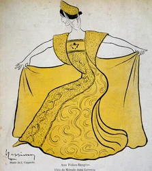 The dancer Cleo in the ballet pantomime Lorenza at the Folies Bergere
