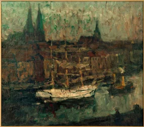 Bark in Lübeck Harbor
