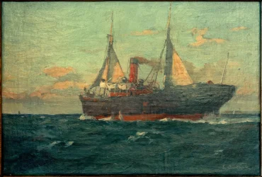 Steamer with Auxiliary Sails
