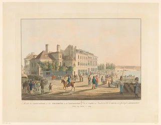 View of the Coffee Houses Opposite the Bridge Between Vienna and Leopoldstadt