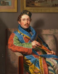 Young Gentleman in a Smoking Gown, 1830