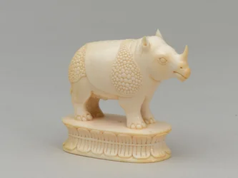 White bishop, chess piece, India, c.1820