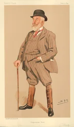 Mr William Montagu Tharp, Chippenham Park, Vanity Fair Cartoon