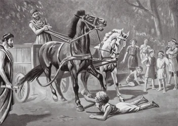 Alcibiades defying the Teamster