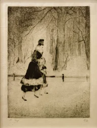 Lady with Child in the Zoo