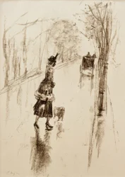 Girl with Dog