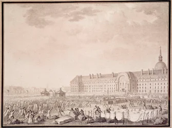 French revolution: taking up arms at the Invalides on 14 July 1789