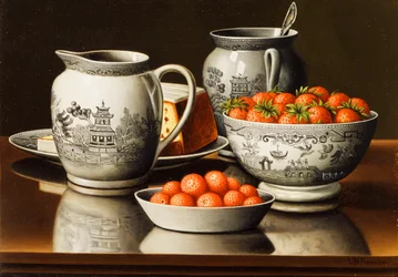 Still Life with Porcelain and Strawberries