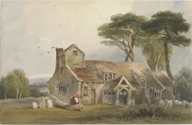 Rushton Spencer Church: Water Colour Painting