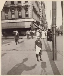 Self-Portrait with Newsboy
