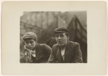 Two Boys in Coats and Caps, New Jersey