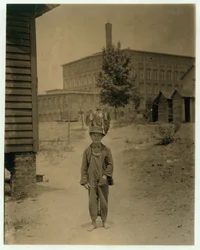 12 year old Eddie Norton, makes about 40 cents a day as a sweeper at Saxon Mill, Spartanburg, North Carolina
