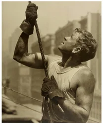 Construction worker empire state building