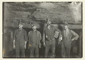 Deep Down In A West Virginia Coal Mine, Miners Going Home
